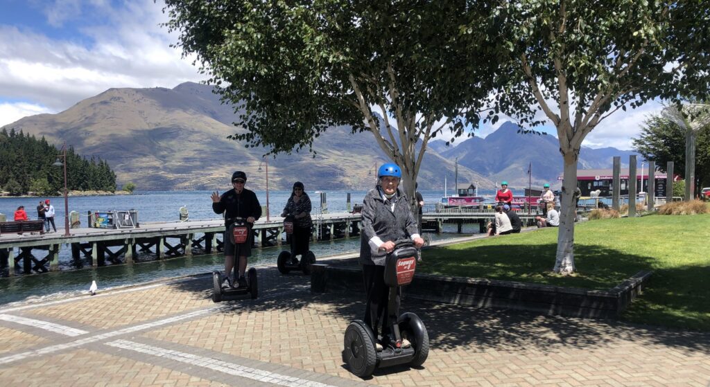 87 Year Old Heather Getting the Hang of Riding her Segway