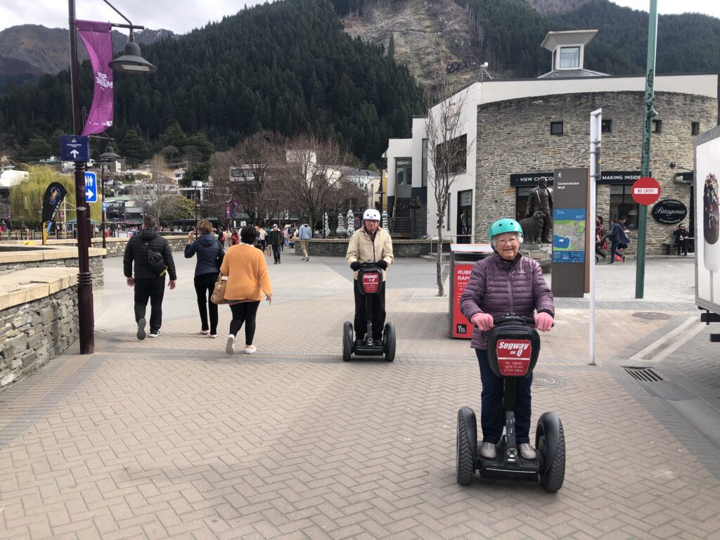 Gerald Smith, Segway on Q's oldest customer and wife Ruth.